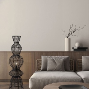 Lampa de podea design natural BREENA negru - Img 2