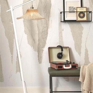 Lampa de podea din bambus Ibiza S 50cm, alb/ natur 223725 universul-luminii.ro