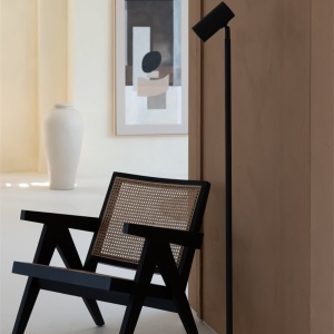 Lampa de podea Eco din Bambus Java GU10, negru 243785 universul-luminii.ro