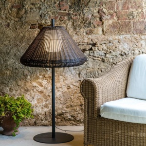 Lampa de podea iluminat exterior decorativ SAIGON 120/W70 gri/maro 127445 universul-luminii.ro