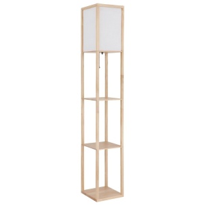 Lampa de podea tip raft din lemn maro TABITHA
