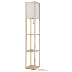 Lampa de podea tip raft din lemn maro TABITHA - Img 6