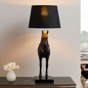 Lampa decorativa, Cal, Negru, BLACK BEAUTY 75cm 243245 universul-luminii.ro