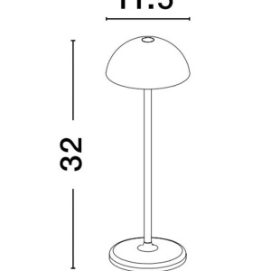 Lampa LED portabila iluminat exterior decorativ ROSE alba 215505 universul-luminii.ro