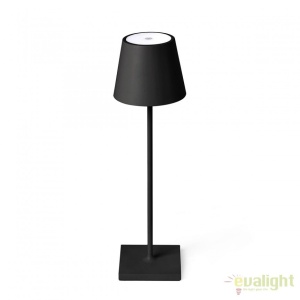 Lampa LED portabila iluminat exterior stil clasic TOC neagra 70776