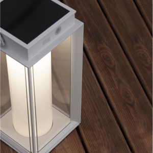 Lampa LED solara portabila iluminat exterior decorativ VERHAAL alba 222765 universul-luminii.ro