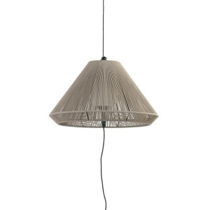 Lampa/Pendul portabil iluminat exterior decorativ SAIGON hole cap C70 gri/bej