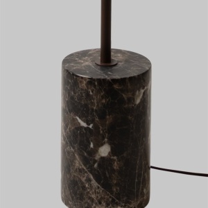 Lampa podea din marmura si sticla maro Tivoli 248785 universul-luminii.ro
