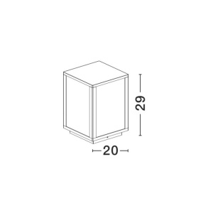 Lampa podea / Mini stalp pentru iluminat exterior IP54 ZEST NVL-870045 79275 universul-luminii.ro