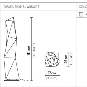 Lampadar design Art Deco unicat realizat manual Diamond Large - Img 2