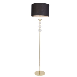 Lampadar design elegant REA negru/auriu - Img 1