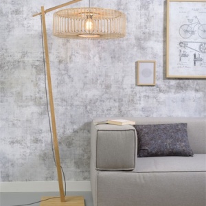 Lampadar eco din bambus Bromo L natur, 60x18cm 90195 universul-luminii.ro