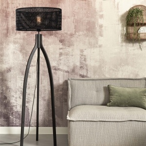 Lampadar eco din bambus Java 3-legs bl/50x22, bl 182105 universul-luminii.ro