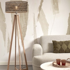 Lampadar eco din bambus Java 4-legs nat/50x22, bl/nat 64615 universul-luminii.ro