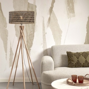 Lampadar eco din bambus Java 5-legs nat/50x22, bl/nat 63865 universul-luminii.ro