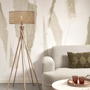 Lampadar eco din bambus Java 5-legs nat/50x22, nat 63955 universul-luminii.ro