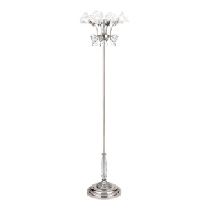 Lampadar, Lampa de podea design clasic LA BOHEME, argintiu antic - Img 6