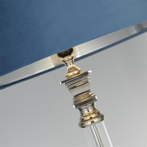 Lampadar/Lampa de podea design lux elegant Belle crom/teal 148725 universul-luminii.ro