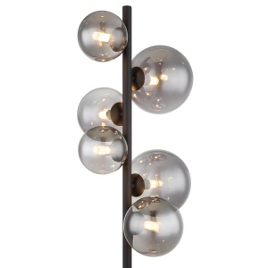 Lampadar, lampa de podea design modern Riha negru 134985 universul-luminii.ro