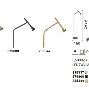 Lampadar, Lampa de podea DIESIS PT NERO 86225 universul-luminii.ro