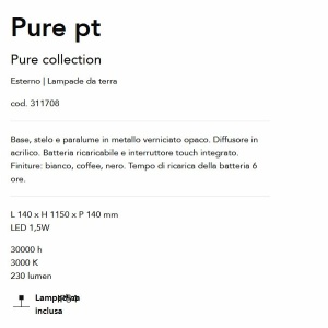 Lampadar/Lampa de podea LED stil minimalist Pure pt alb 124655 universul-luminii.ro
