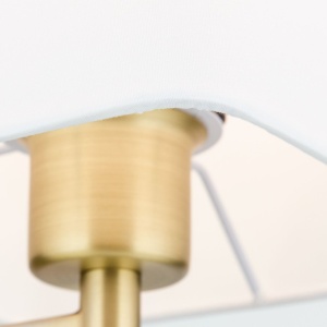 Lampadar/Lampa de podea pivotanta CARLTON alama/alb 576625 universul-luminii.ro