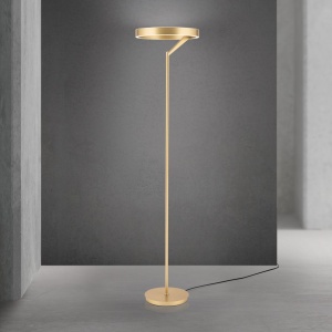 Lampadar LED circular iluminat sus si jos KOLK auriu periat - Img 7