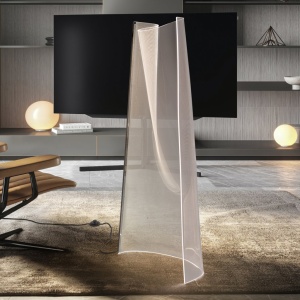 Lampadar LED design ultra-modern Velos crom - Img 1