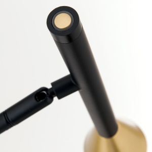 Lampadar LED stil scandinav minimalist ODEON negru/alama - Img 5