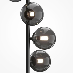 Lampadar modern cu 6 de surse de lumina Dallas negru - Img 5