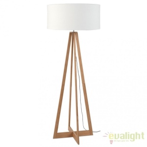 Lampadar realizat din materiale naturale, durabile si ecologice, EVEREST/F alb