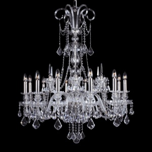 Lustra 12 brate cristal Bohemia L11 898/12/1-A, 2 - Img 1