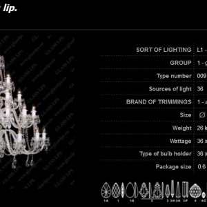 Lustra 36 brate cristal Bohemia L11 009/36/1-A; lip. 173765 universul-luminii.ro