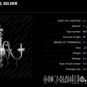 Lustra 5 brate cristal Bohemia, L11 901/05/3-H 91785 universul-luminii.ro