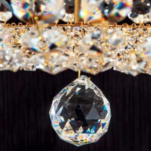 Lustra aplicata cristal Schöler design de lux Sheraton 55cm, 24K gold plated 198655 universul-luminii.ro