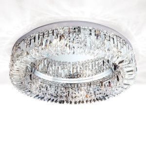Lustra aplicata cristal Schöler design modern de lux Ring 60cm chrome plated 95825 universul-luminii.ro