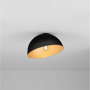 Lustra aplicata design decorativ GEA negru/auriu D-29cm - Img 4