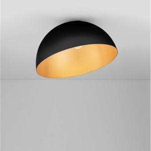 Lustra aplicata design decorativ GEA negru/auriu D-50cm - Img 4
