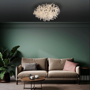 Lustra aplicata design magnific, crom, diametru 60cm, RICICLE - Img 6
