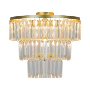 Lustra aplicata design modern Tifanny auriu - Img 1