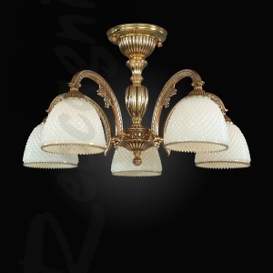 Lustra aplicata din alama cu 5 brate design italian 7125 107745 universul-luminii.ro