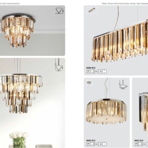 Lustra aplicata eleganta design modern Clarissa 5L - Img 6