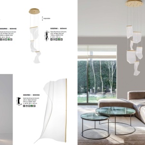 Lustra aplicata LED moderna cu design original deosebit SIDERNO - Img 8