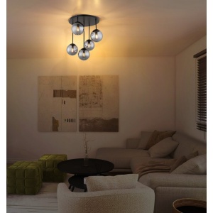 Lustra aplicata moderna HARMON 5L fumurie - Img 2