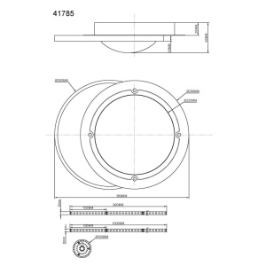 Lustra aplicata tavan design circular LED MOON - Img 8