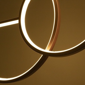 Lustra aurie inelara LED Range 120cm - Img 5
