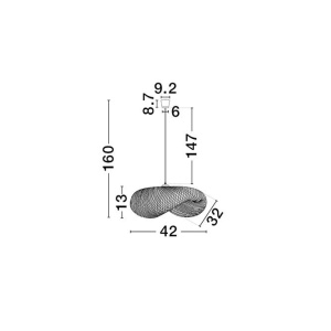 Lustra bambus design natural ADALINE NVL-9586537 246225 universul-luminii.ro