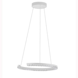 Lustra circulara aluminiu alb GREAMY D-46cm