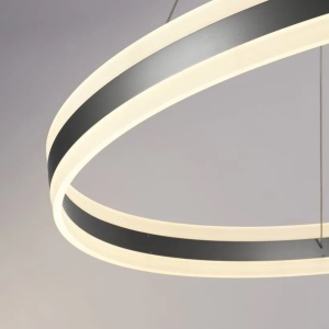 Lustra circulara LED Ada 100cm, Black - Img 3