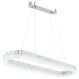 Lustra cristale din sticla LED CCT cu telecomanda LAUREL - Img 11